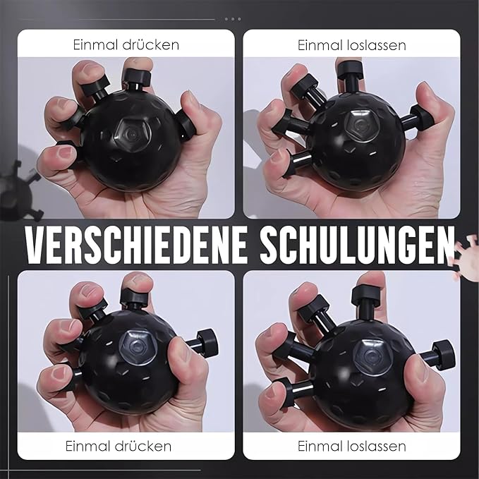 Glitzgrip Arm Builder 2025 New Hand Forearm Ball Strengthener and Finger Grip Exerciser Balls Wrist Strengthening Guitar Finger Gripper Strength Trainer Hand Squeezer Stretcher Extender Workout