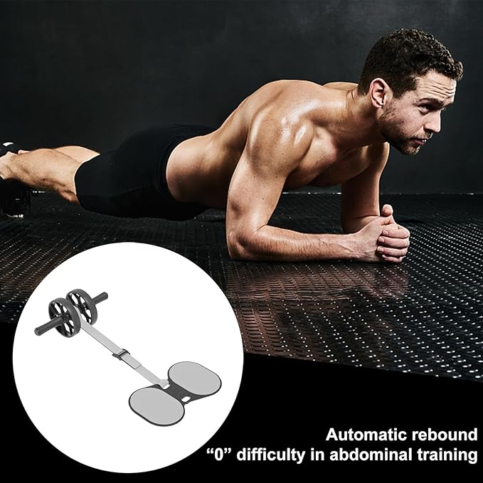 Abdominal Roller - Abdominal Workout Roller with Resistance Band | Abdominal Wheel | Abdominal Tearer | Multifunctional Abs Workout Equipment | Core Strength Training Roller for Men and Women