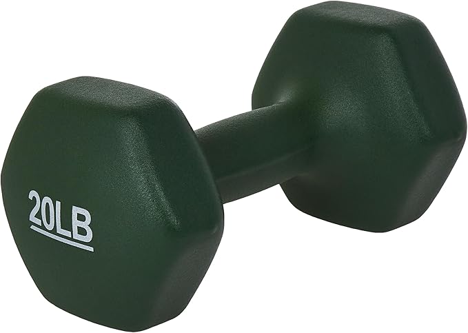 Amazon Basics Neoprene Dumbbell Hand Weights for Exercise and Muscle Toning