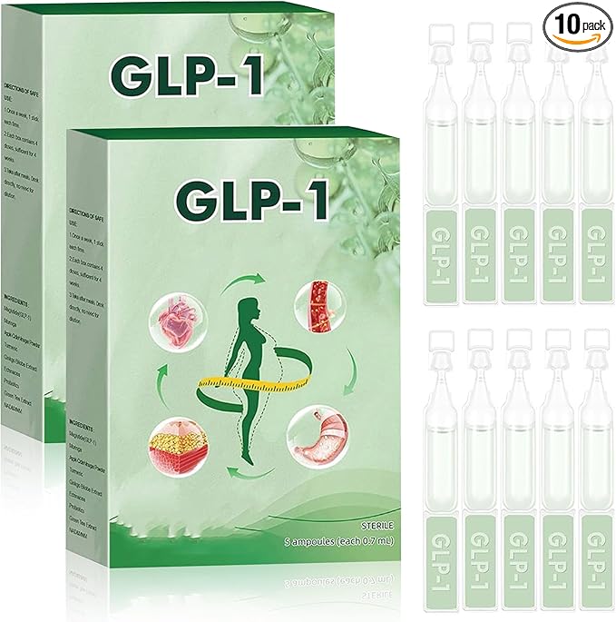 2025 New Glp-1 Oral Solution, GLP-1 Moringa Drops, Natural GLP-1 Drops for Women and Men 10-Pack