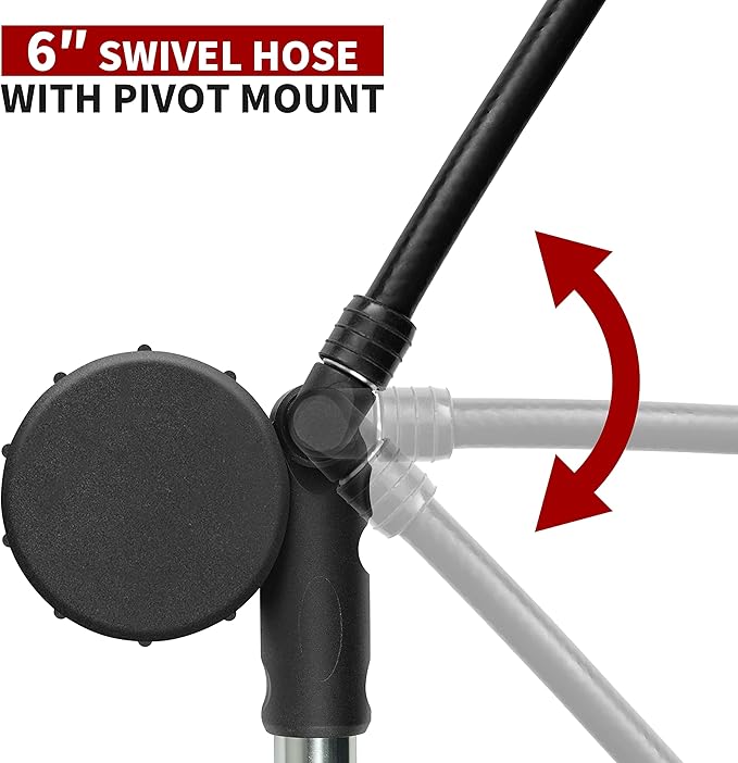 BV Mini Bike Pump Portable Frame Pump, Shock Pump for Bike Shock, Air Ball Pump Inflator with Ball Pump Needles, Mini Pump Fits Presta & Schrader- Smart Valve