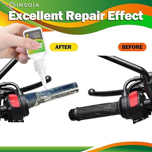 Grip Glue, 20g Quick Dry Handlebar Grip Adhesive for Motorcycle, Dirt Bike, ATV, Bicycle, Ebike & Snowmobile ??Quick-Dry, Waterproof, Flexible Repair Clear Glue