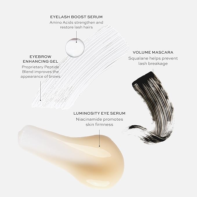 DIME Beauty Eyes On Set ($84 Value) - Includes Luminosity Eye Serum (15mL), Volume Mascara (8G), Boost Duo (3mL)