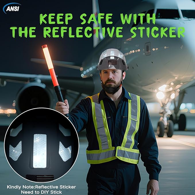 AOLAMEGS Construction Safety Hard Hat - ANSI Z89.1 Type Ι OSHA Approved Safety Helmets with Chin Straps Lightweight Reflective Vented ABS Hard Hats For Men Women Industrial Workwear 6-point Suspension