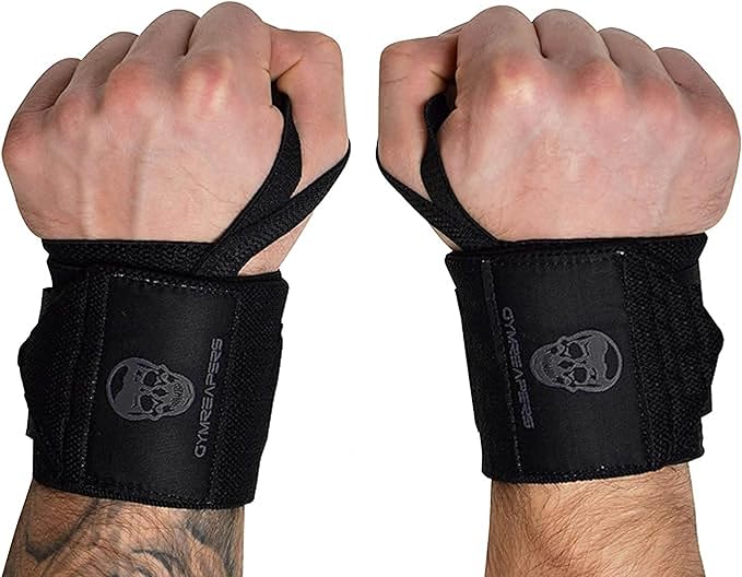 Gymreapers Weightlifting Wrist Wraps (IPF Approved) 18" Professional Quality Wrist Support with Heavy Duty Thumb Loop - Best Wrap for Powerlifting Competition, Strength Training, Bodybuilding