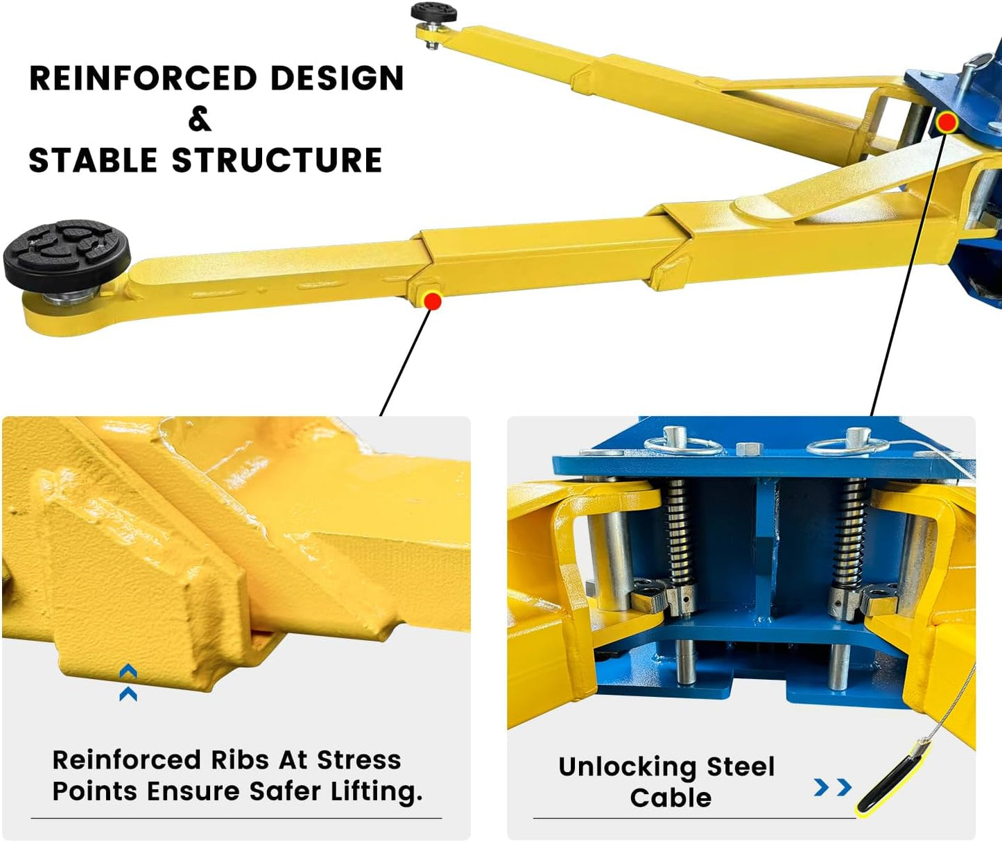 110V Two Post Car Lift 11,000 LBS Heavy Duty Floor Plate 2 Posts Auto Hoist Truck Lift for Garage w/ 36 Months Parts Replacement