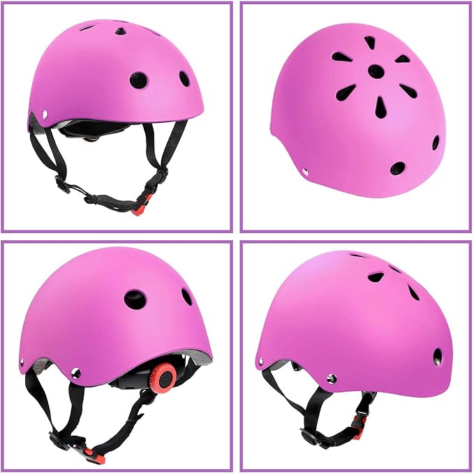 Adjustable Helmet for Ages 5-16 Kids Toddler Boys Girls Youth,Protective Gear with Elbow Knee Wrist Pads for Multi-Sports Skateboarding Bike Riding Scooter Inline skatings Longboard Roller Skate