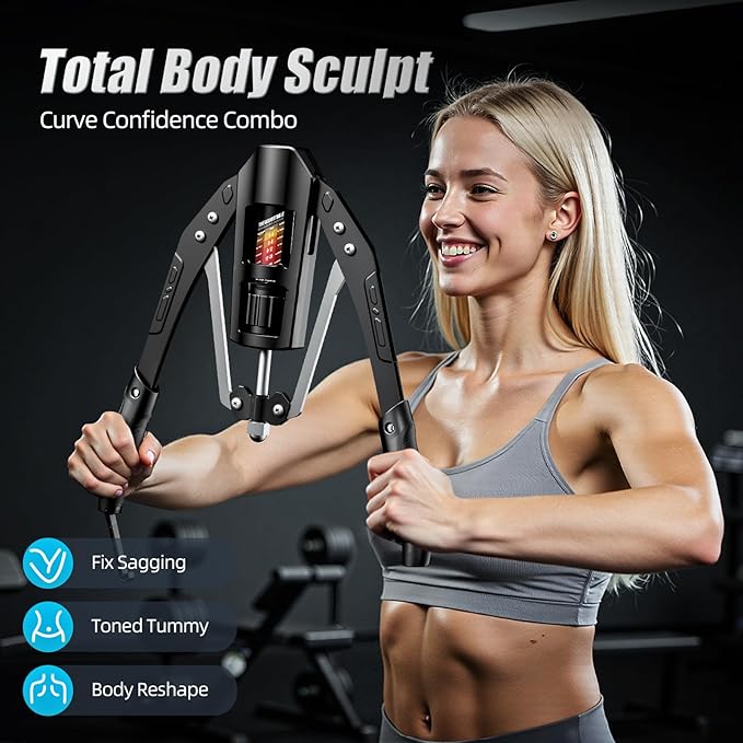 EAST MOUNT Twister Arm Exerciser - Adjustable 22-440lbs Hydraulic Power, Home Chest Expander, Shoulder Muscle Training Fitness Equipment, Arm Enhanced Exercise Strengthener