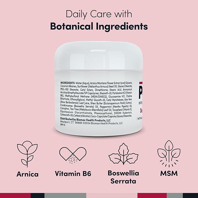 Penetrex Joint & Muscle Therapy - Soothing Comfort for Back, Neck, Hands, Feet - Premium Whole Body Rub with Arnica, Vitamin B6 MSM & Boswellia - Non-Greasy 4oz Cream