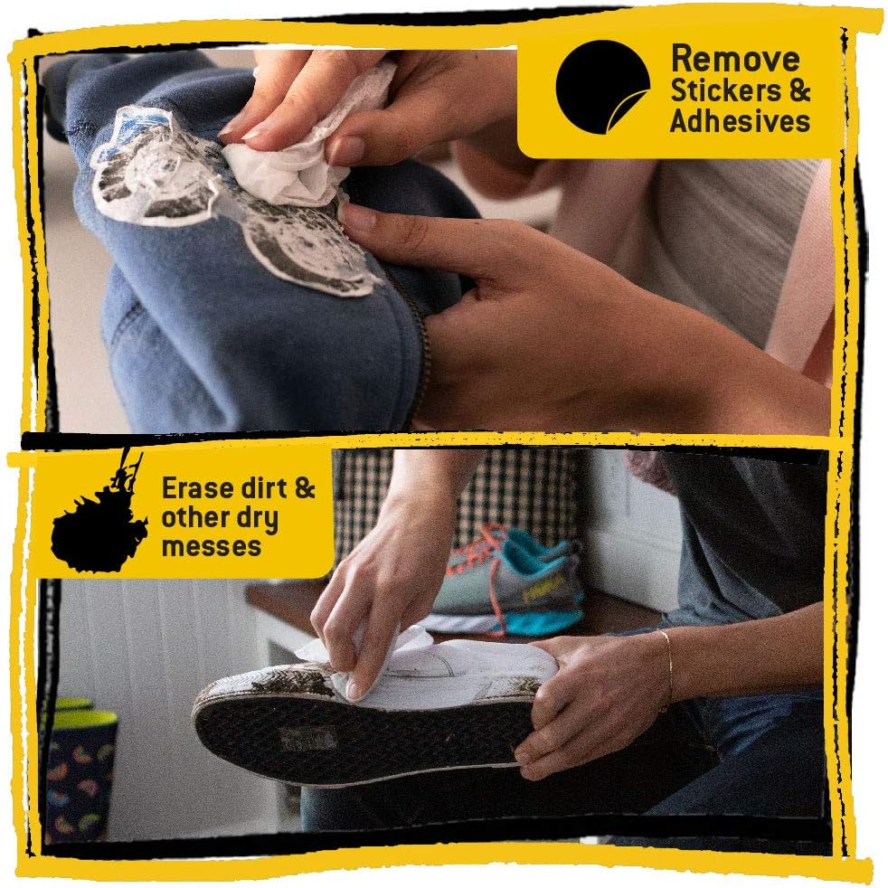 Tub O' Towels Heavy-Duty Multi-Surface Cleaning Wipes, 7" x 8", 40 Count Canister, Removes Grease, Grime, Tough Stains, Durable Disposable White Wipes for Home, Garage, Outdoor Cleaning Tasks, 2-Pack