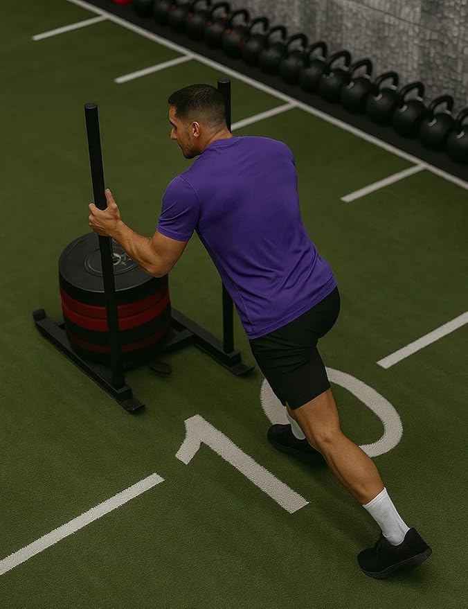 Zengjo Athletic Shirts for Men Short Sleeve Quick Dry Workout Running Gym Sport Exercise Tee Moisture Wicking