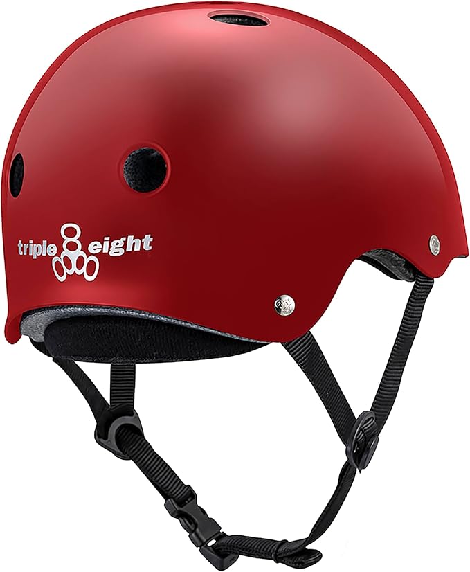 Triple Eight Deep Cover Helmet - Ideal for Skateboarding, Bicycling, BMX, and Roller Skating