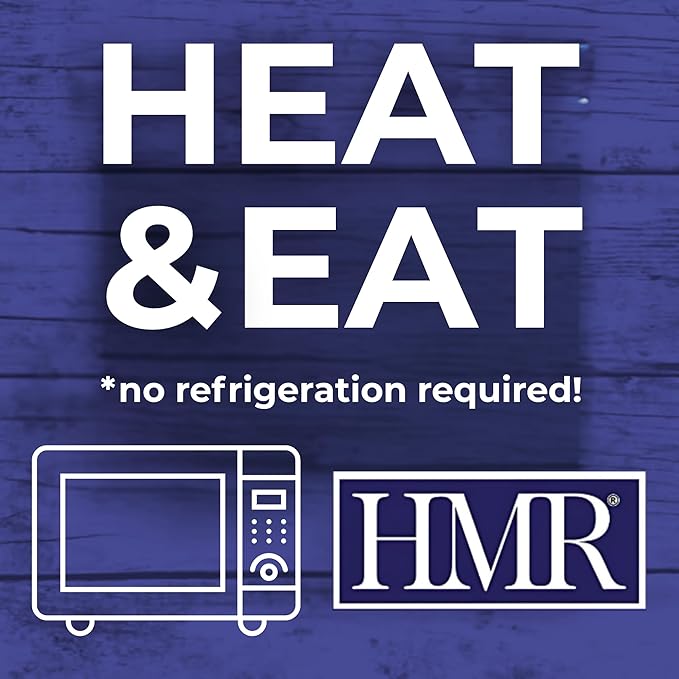 HMR Chicken with Barbecue Sauce Entrée | Pre-packaged Lunch or Dinner | Ready to Eat | 19g of Protein | Low Calorie Food | 7.2oz Serving per Meal | Pack of 6