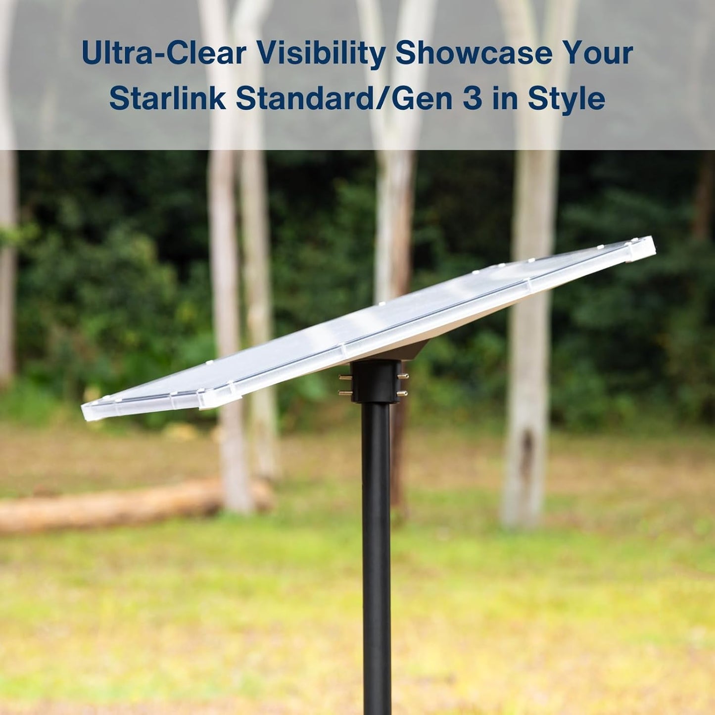 Protective Hard Case for Starlink Standard/Gen 3, Full Protection, Easy Screw Installation, Heat-Resistant, for Car Roof, RV, Truck, Trailer