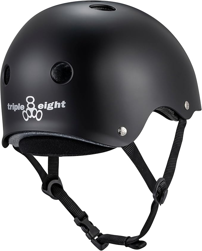 Triple Eight Deep Cover Helmet - Ideal for Skateboarding, Bicycling, BMX, and Roller Skating