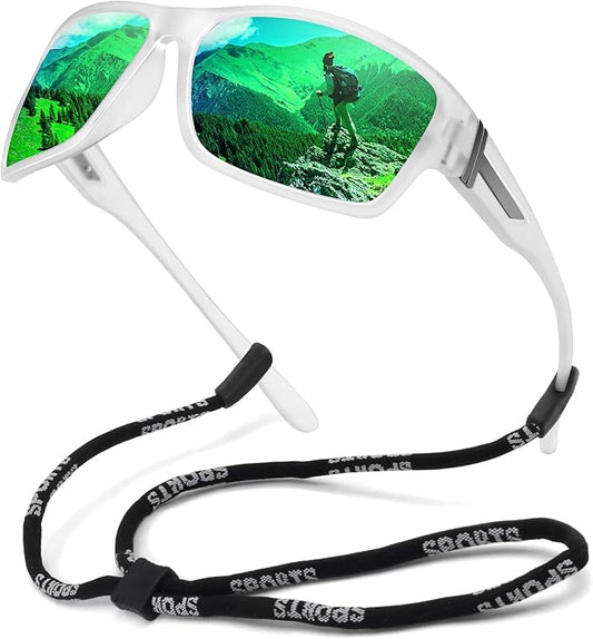 STORYCOAST Polarized Sports Sunglasses for Men Women Unbreakable Frame Cycling Fishing Driving