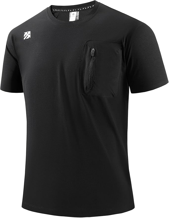 Moisture Wicking Quick Dry Soft Pickleball Workout Hiking Camping Running Shirts for Men Outdoor Sports