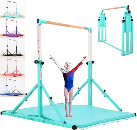 4FT/5FT Gymnastic Bar Set Gymnastics Horizontal Bar Gymnastics Kip Bar for Kids Home Use