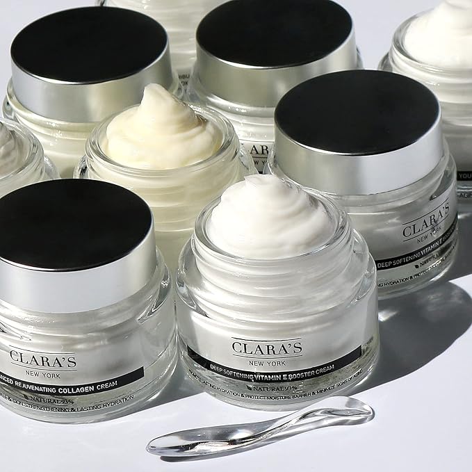 CLARA'S NEW YORK | Deep Softening Vitamin E Skin Barrier Cream | with Panthenol, Macadamia Oil | Healthy Glowing Skin, Rich | Non-sticky, Fast-absorbing Clinical-Grade Formula | 50ml MADE IN USA