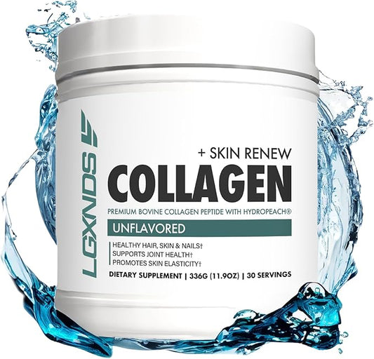 Collagen Powder, Hydrolyzed Collagen Peptides, Grass-Fed, Non-GMO, Unflavored, 20g Protein Per Serving, Supports Skin, Hair, Nails, Joints & Gut Health, Keto & Paleo-Friendly, 30 Servings