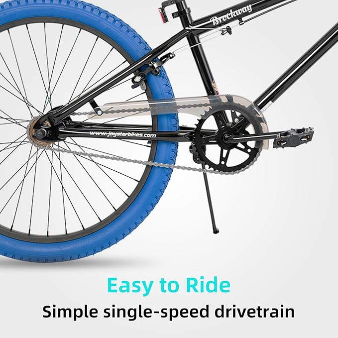 JOYSTAR Brockway Freestyle Kids BMX Bikes 20" 24" Kids Bicycles for 6-14 Years Old Boys Girls and Beginner-Level Riders 2 Pegs Multiple Colors