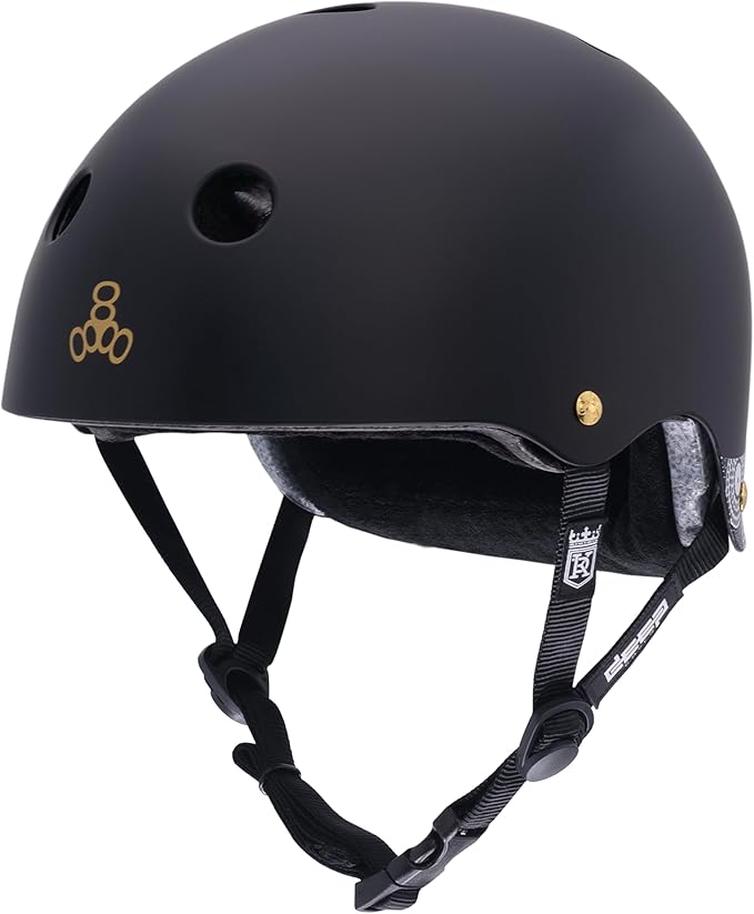 Triple Eight Deep Cover Helmet - Ideal for Skateboarding, Bicycling, BMX, and Roller Skating