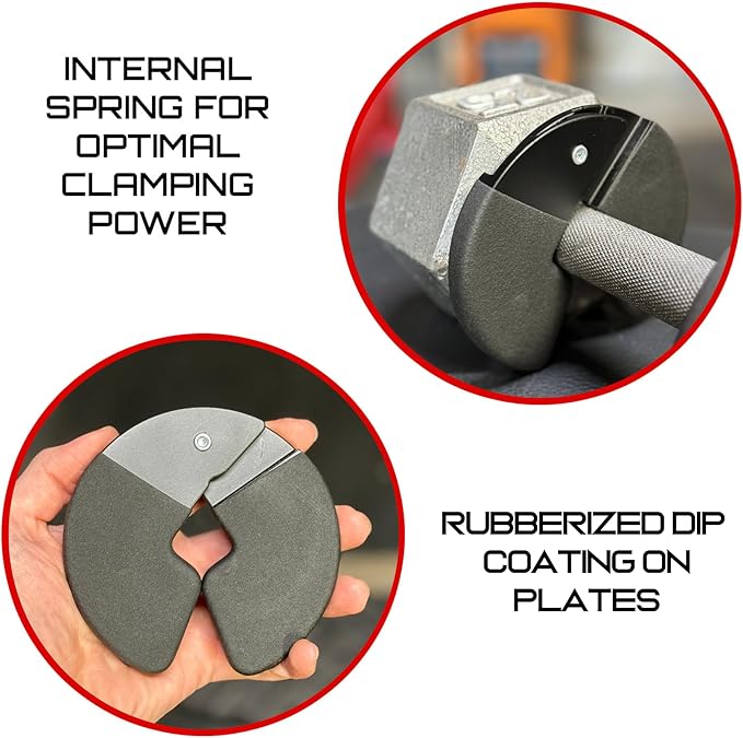 Micro Gainz Dumbbell Fractional 1.25lb Weight Plate, Ideal for Micro Loading, (Choose Color) 4 Piece Fractional Weight Plates, Designed for Dumbbell Training, Made In USA