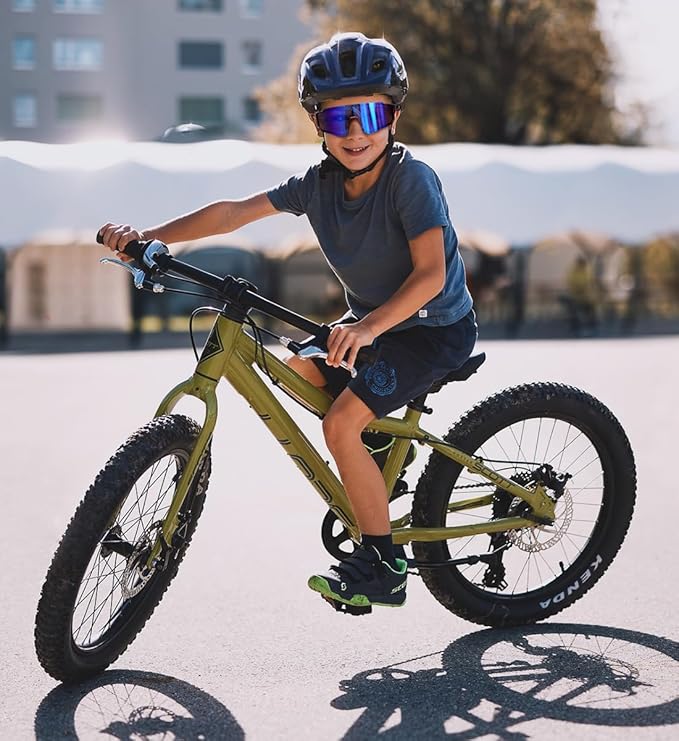 Youth Baseball Sunglasses Kids Sports Sunglasses for Boys Girls Softball Cycling Glasses UV400 Protection