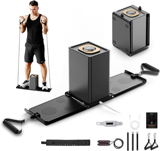 SR3 Smart Home Gym，Portable & Foldable Strength Training Cube Machine for Full Body Workouts，All-in-One Resistance Training Fitness Equipment for Home Use