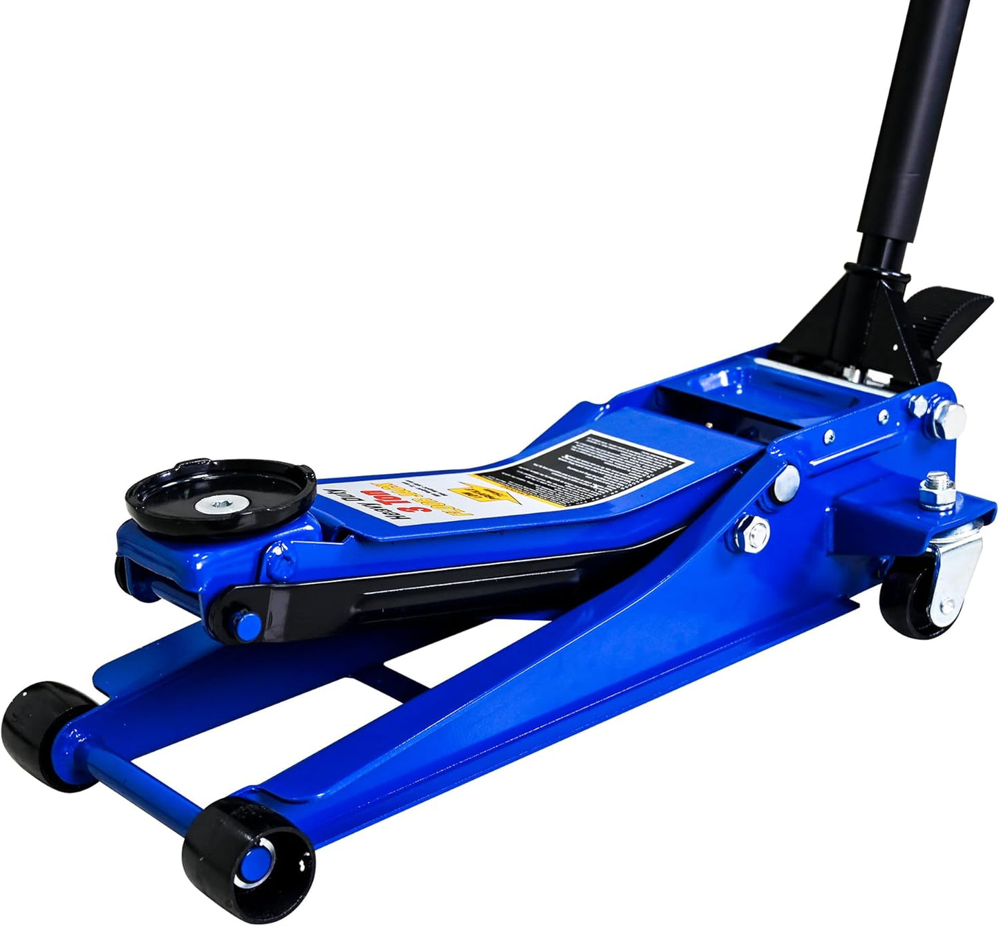 Floor Jack 3Ton/6600lbs.Dual Piston Fast Lifting Pump.Ultra Low Profile Floor Jack with Foot Pedal,Lifting Range 3.1"-20".Heavy Duty Hydraulic Racing Car Jack for MVPs,SUVs and Trucks.Trolley Jack
