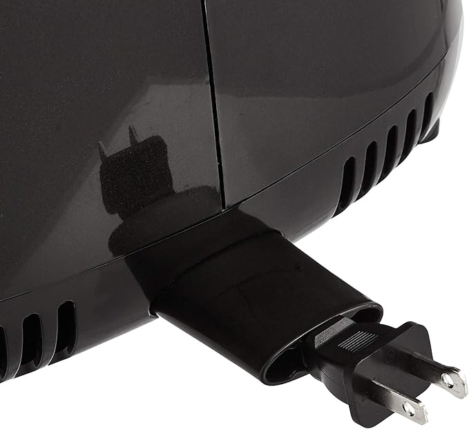 Amazon Basics 3.2 Quart 6-In-1 Air Fryer (Fry, Crisp, Roast, Bake, Reheat, Dehydrate), Non-Stick, with Timer, Auto Shut-Off, Digital Touch Screen, 180-400°F, 1400W, Black/Silver