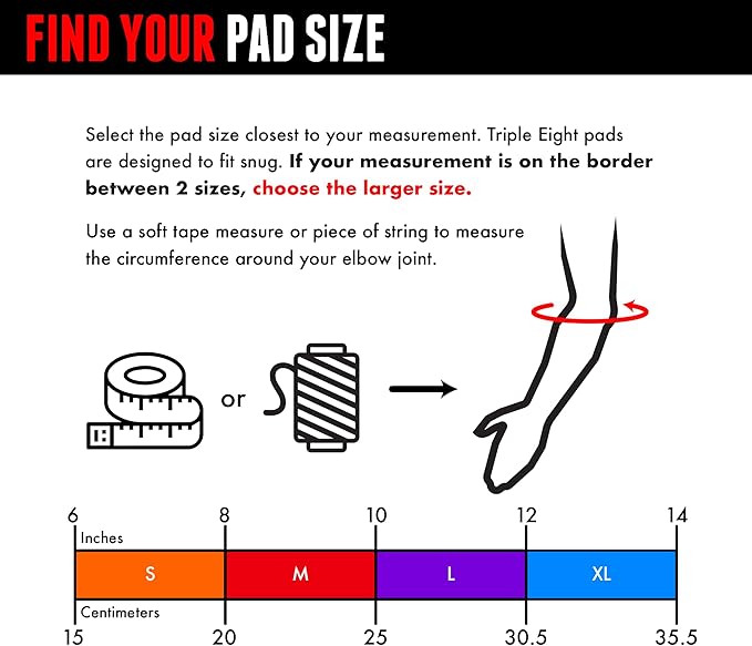 Triple Eight Covert Elbow Pads – Ideal for Roller Skating, Biking, BMX, and Skateboarding