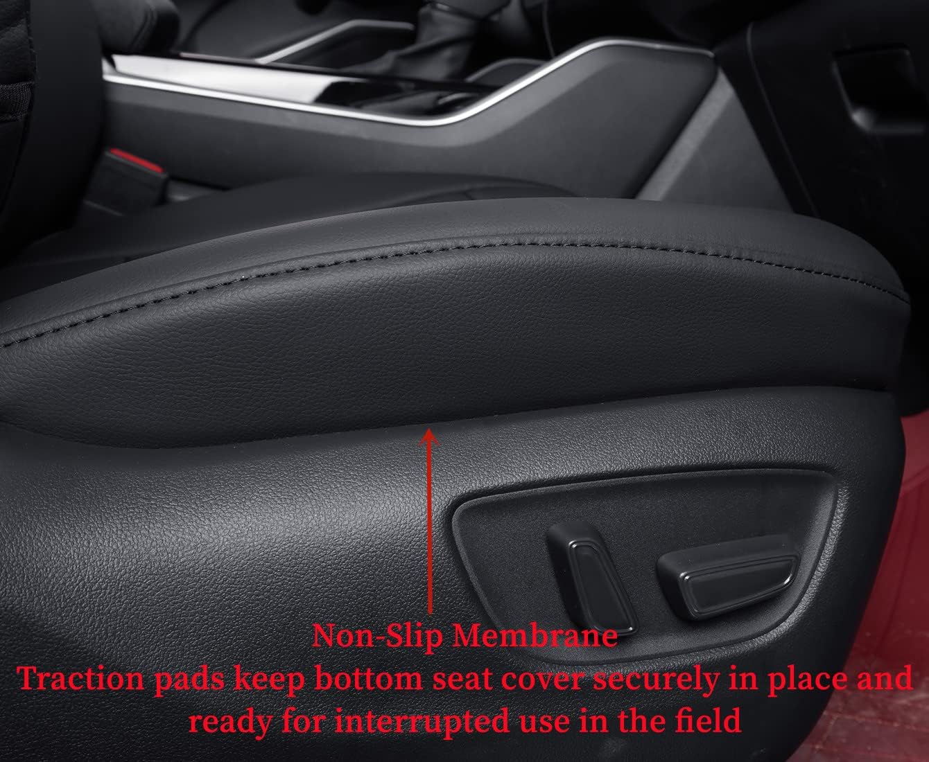 coverdream Camry Seat Covers Custom Fit for 2012-2017 Toyota Camry LE,XLE,Full Coverage Waterproof Leatherette Car Seat Protector (Full Set,Black)