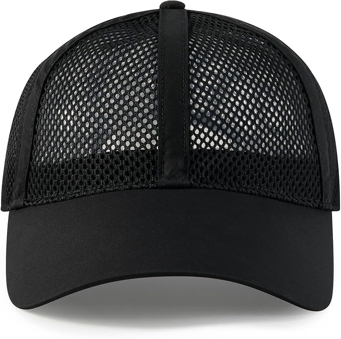 VOBOOM Breathable Full Mesh Baseball Cap for Men, Women, Lightweight Trucker Hats Outdoor Sports Wear
