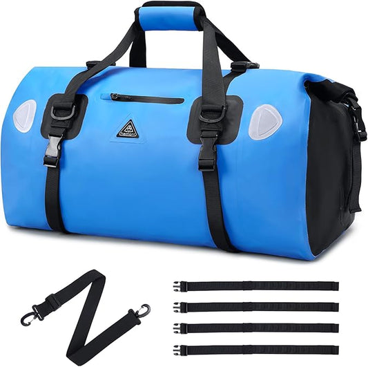 Haimont Waterproof Duffel Bag Roll-top Dry Duffel Bag with Quick-fixed Straps for Motorcycling, Rafting, Boating, SUP, Kayaking, Travel, 50L/70L