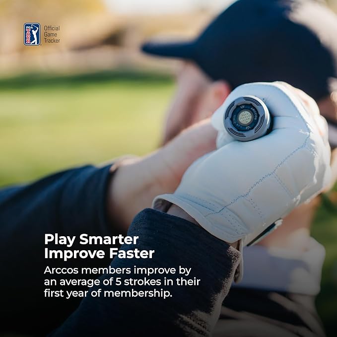 Arccos Golf Pride MCC & Tour Velvet Smart Grips: A.I. Powered Caddie, A.I. GPS Rangefinder & Smart Club Distances