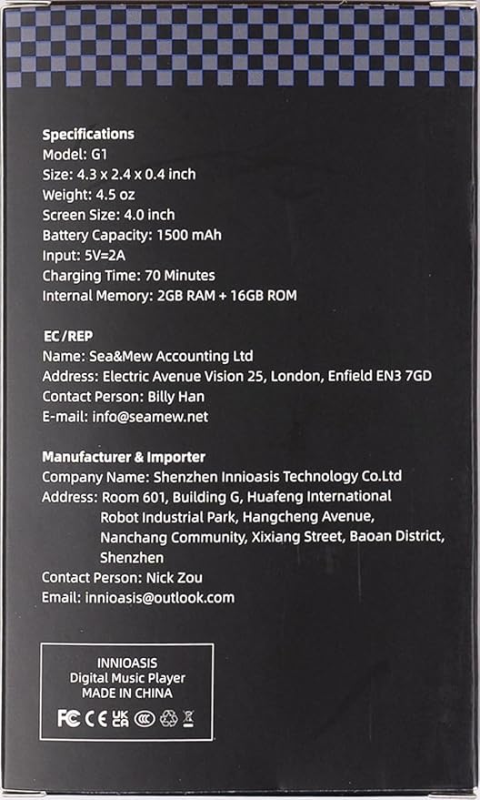 80GB MP3 Player with Bluetooth and WiFi, MP4 MP3 Player with Spotify,Spotify Kids,4" Music Player with Pandora, Audible,Music Player with Speaker (Pink_White)