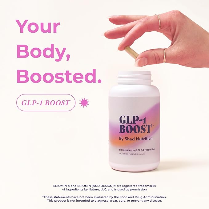 GLP-1 Boost Supplement for Women and Men – Hunger & Metabolism Support with Eriomin, Berberine & Capsaicin – Expert-Formulated to Support GLP1 Naturally – 1 Capsule Before Meals (90 Capsules)