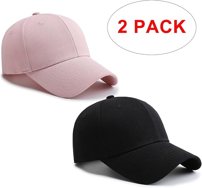 PFFY 2 Packs Baseball Cap Golf Dad Hat for Men and Women