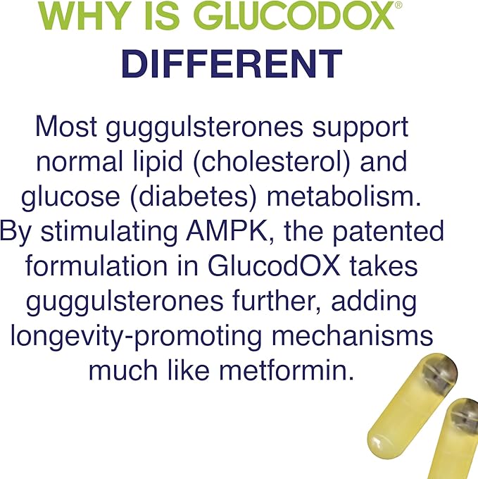 AMPK Activator Supplement – AMPK Enzyme, Metabolism Booster, Guggul Supplement for Body Management & Longevity – Vegan Metabolic Support - 30 Day Supply (60 Capsules)