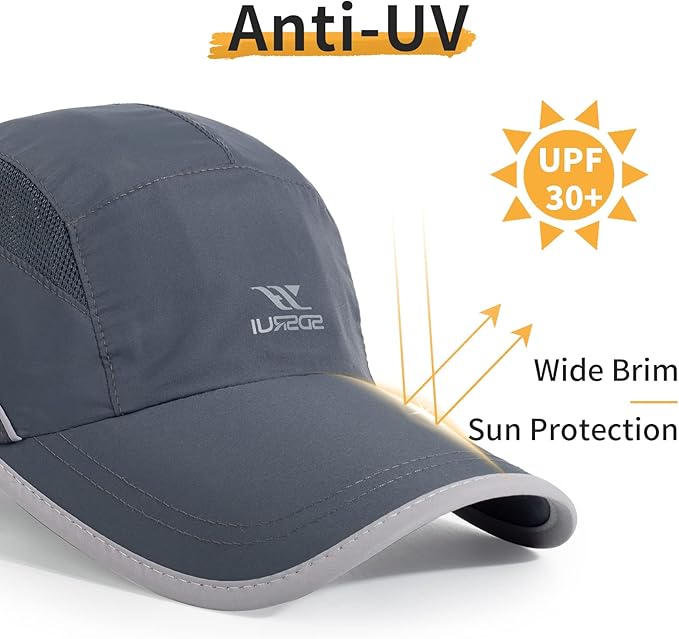 Running Hat Mesh Sports Cap Lightweight Quick Drying Runner Cap for Men Women