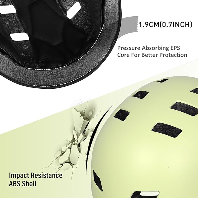 Bike Helmet 3 Sizes for Teenager Kids Youth Adults,Bavilk Skateboard Helmet Adjustable Multi-Sport Bicycle Cycling Scooter Roller Skate Inline Skating Rollerblading for Girls Boys Women Men Teen