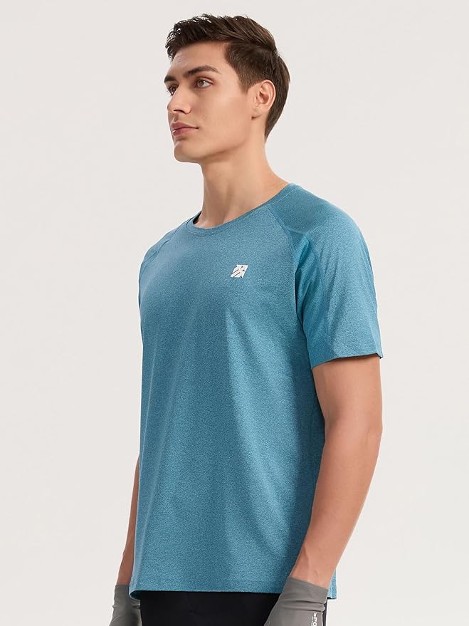 Moisture Wicking Quick Dry Soft Pickleball Workout Hiking Camping Running Shirts for Men Outdoor Sports