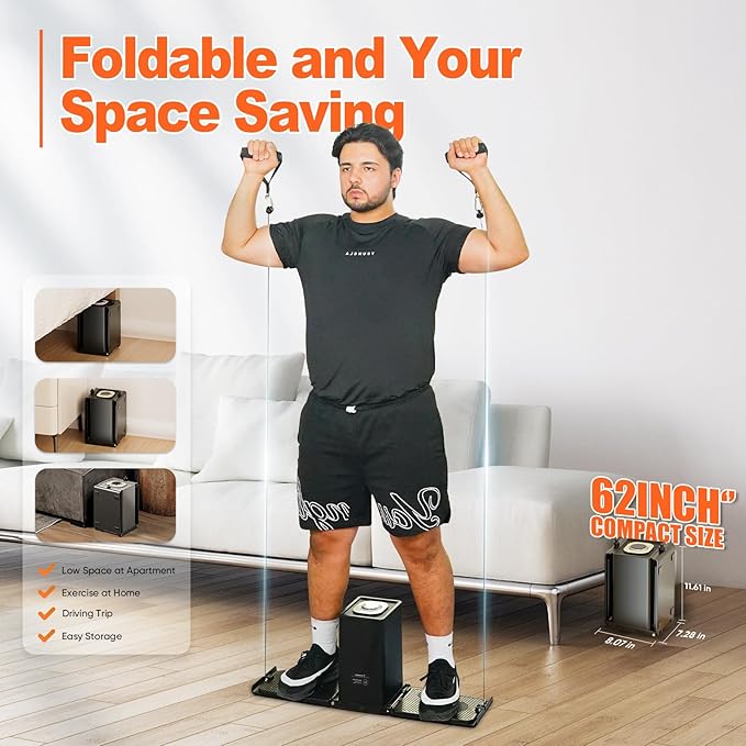 SR3 Smart Home Gym，Portable & Foldable Strength Training Cube Machine for Full Body Workouts，All-in-One Resistance Training Fitness Equipment for Home Use
