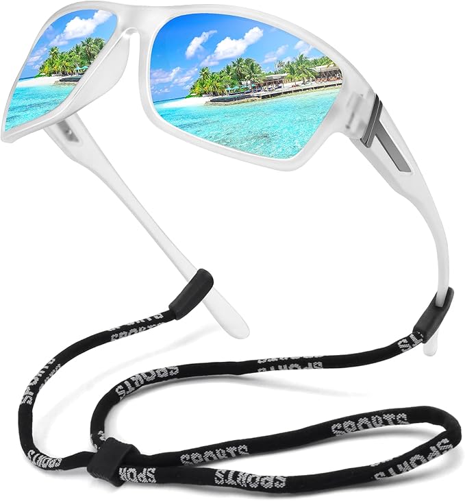 STORYCOAST Polarized Sports Sunglasses for Men Women Unbreakable Frame Cycling Fishing Driving