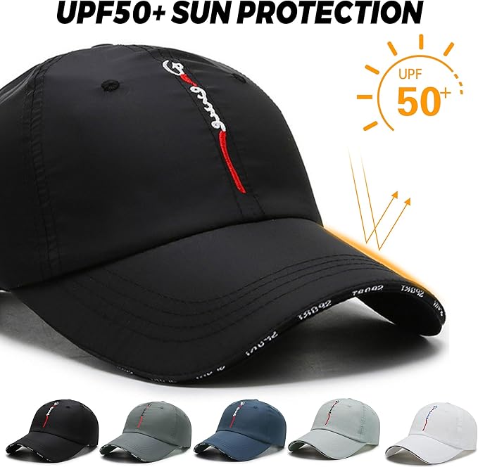 CLAPE Outdoor Sun Visor Hats Lightweight Waterproof Breathable Sports Hat UPF50+ Ultra Thin Cooling Baseball Hats
