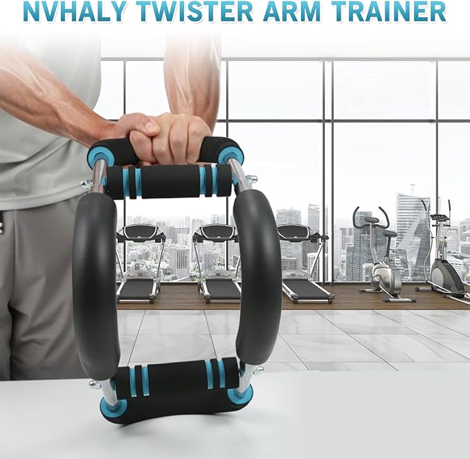 Twister Arm Trainer - Adjustable 60-100lbs Resistance Arm & Chest Workout Equipment for Home Gym Fitness , Arm Strengthener for Men, Power Twister Bar for Biceps, Forearm & Shoulder Training
