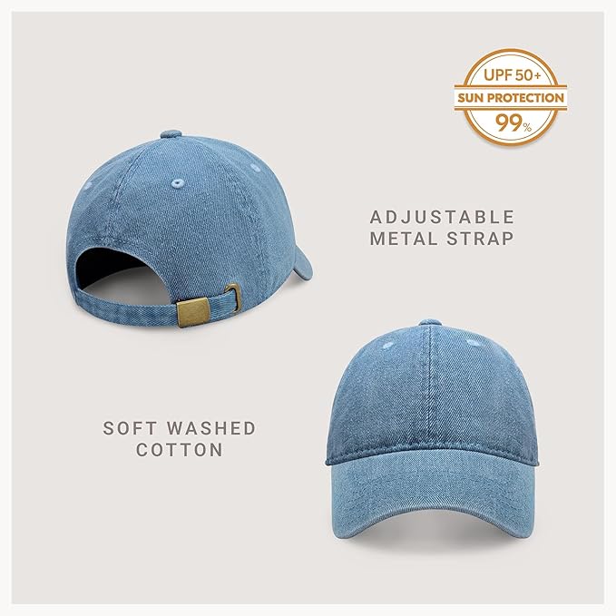 CHOK.LIDS Everyday Premium Dad Hat Unisex Cotton Baseball Cap for Men and Women Adjustable Lightweight Polo Style Curved Brim