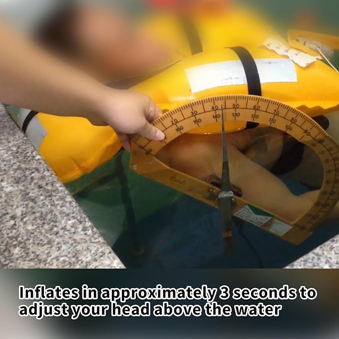 Manual Inflatable Life Jacket|Life Vest for Adults|PFD Low Profile|Supports up to 330 lbs(YSH700)