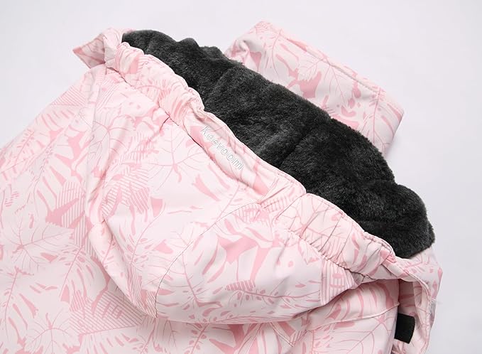 Keevoom Girl's Ski Jacket Winter Warm Thick Snow Coat Windproof Kids Outdoor Hooded Jackets